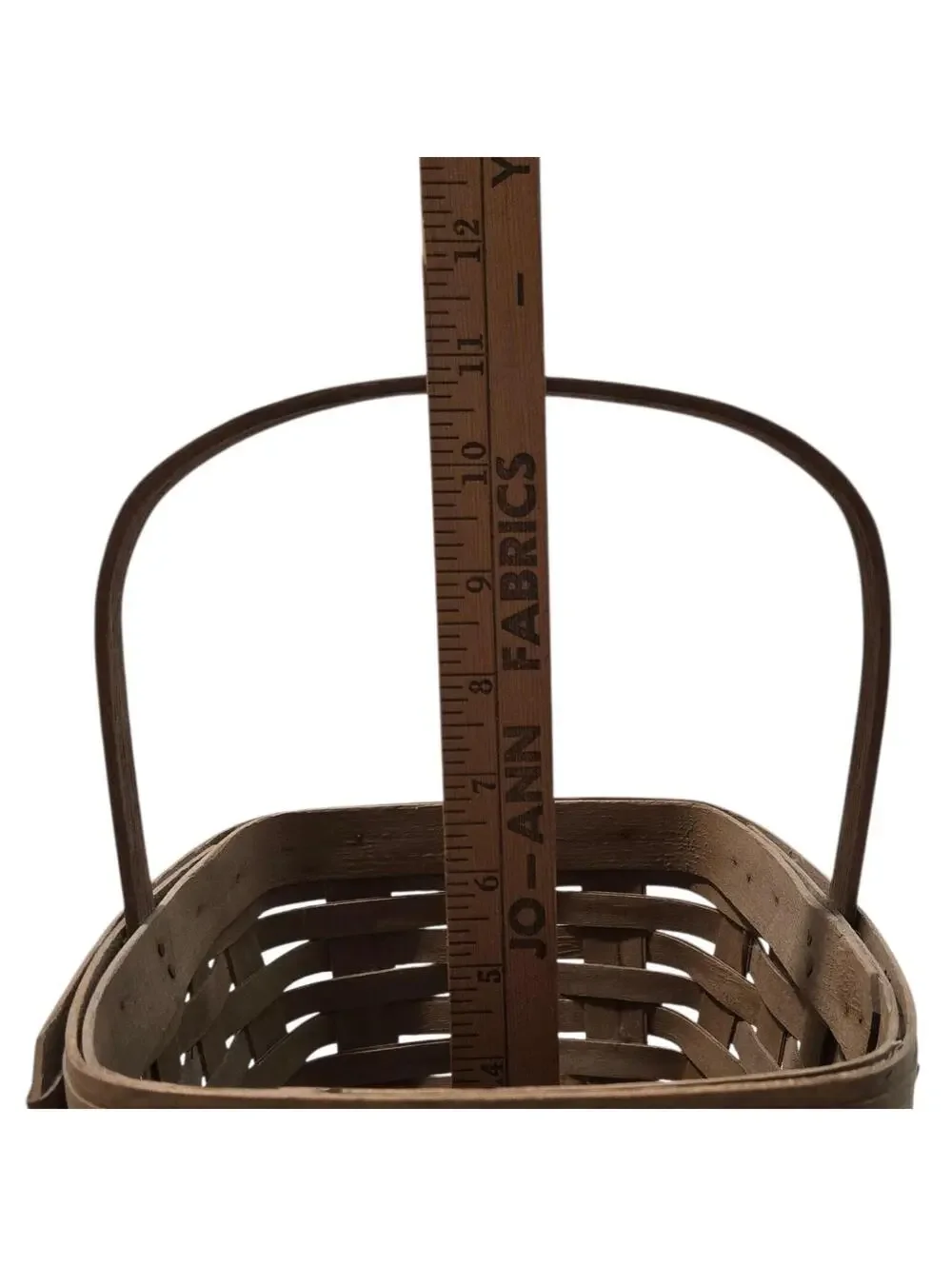 Vintage 1985 Longaberger Handwoven Medium Market Basket Signed EKS Dated, EUC